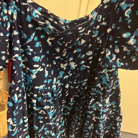 💜The Golden Globe Clothing Blue Dress 1X - Picture 3 of 3